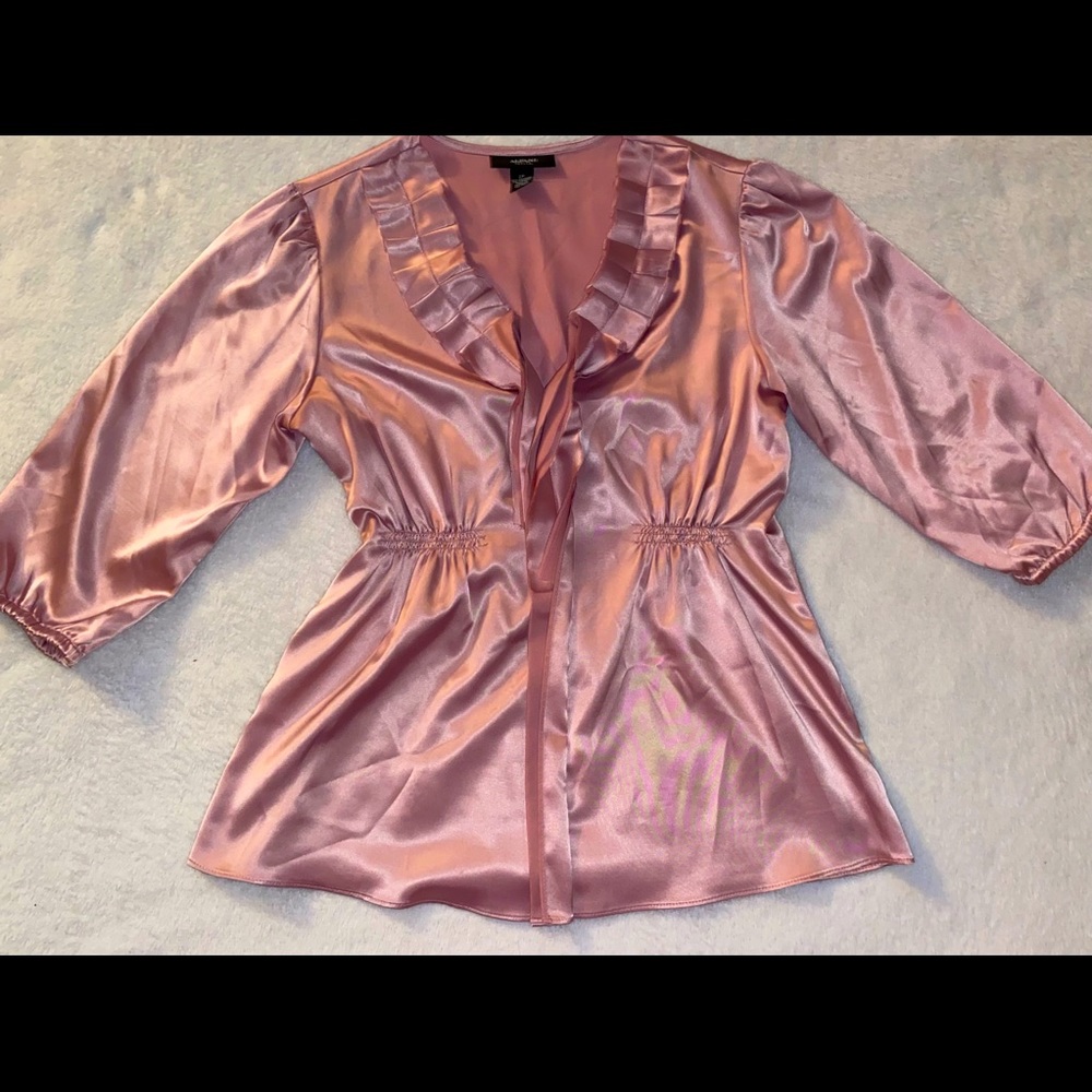 Pink Satin Blouse
